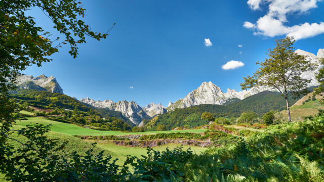 Vue du Cirque de Lescun depuis la prairie