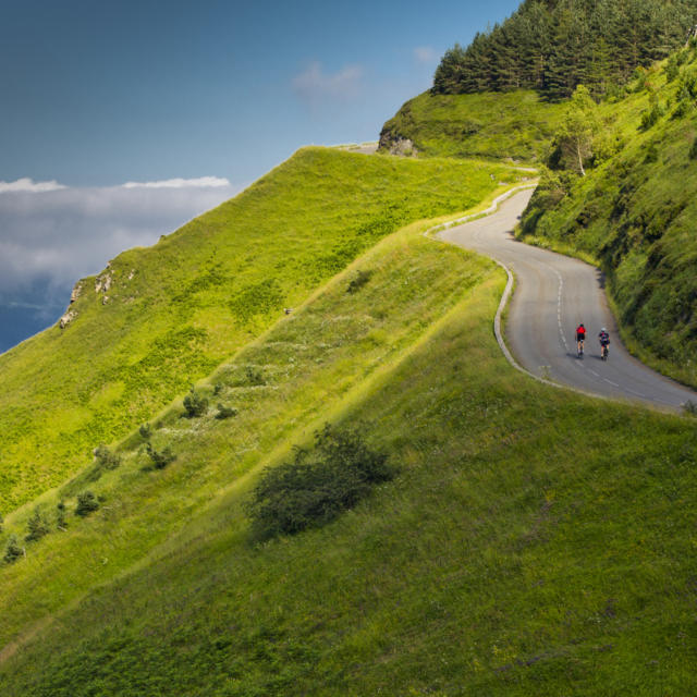 Subida al puerto de Aubisque