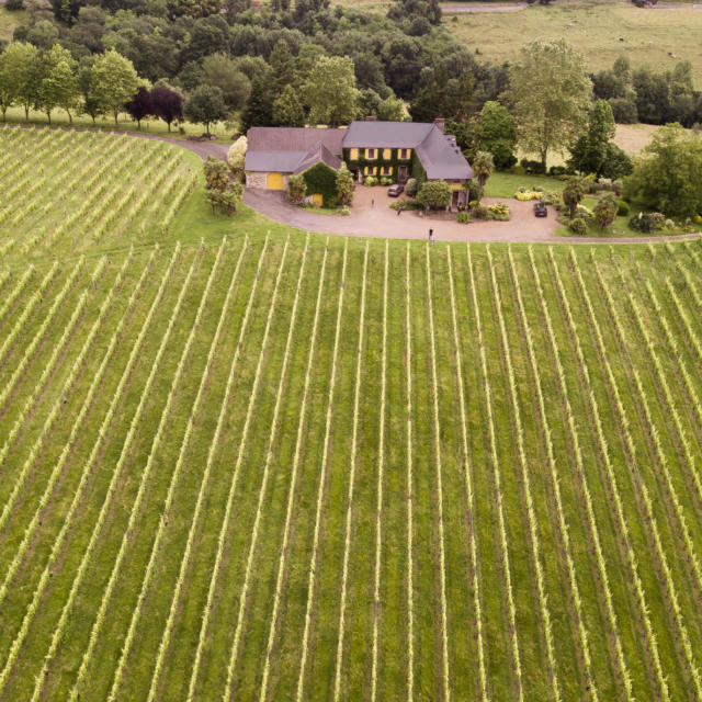 Vue aérien du Domaine De Cabarrouy à Lasseube