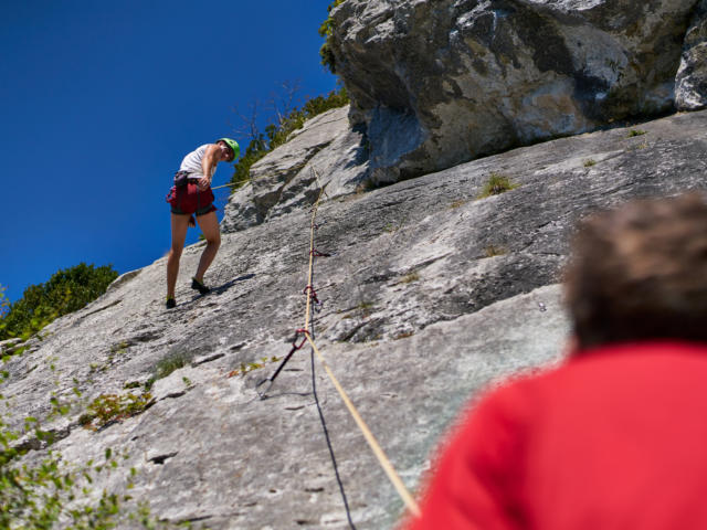 Escalade de la falaise d'arguibelle à Lanne en Baretous