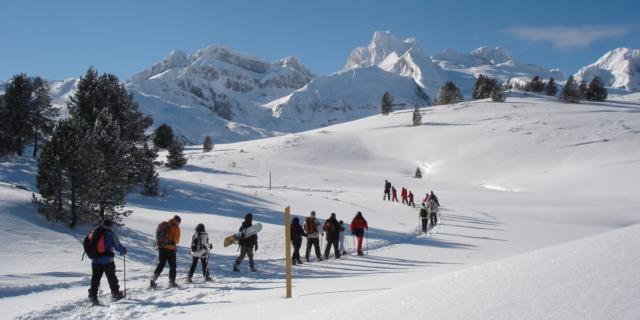 Espacio nórdico de Somport. Raquetas de nieve