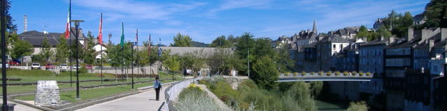 Promenade au Parc Bourdeu, le long du gave