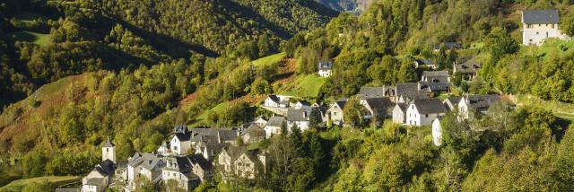 Vue du village d'Aydius