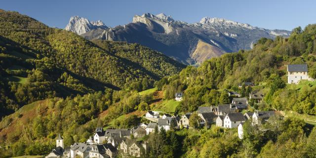 Vue du village d'Aydius