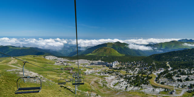 Vue depuis le télésiège de la Pierre-Saint-Martin