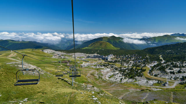 Vue depuis le télésiège de la Pierre-Saint-Martin