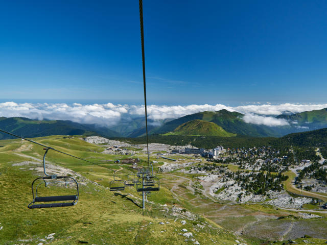 Vue depuis le télésiège de la Pierre-Saint-Martin