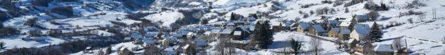 Circo y pueblo de Lescun en la nieve