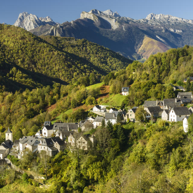 Vue du village d'Aydius