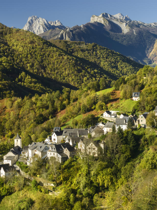 Vue du village d'Aydius