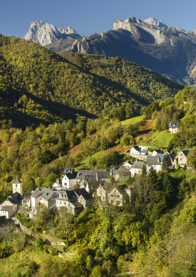 Vista del pueblo de Aydius