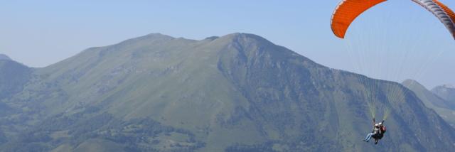 Saut en parapente tandem