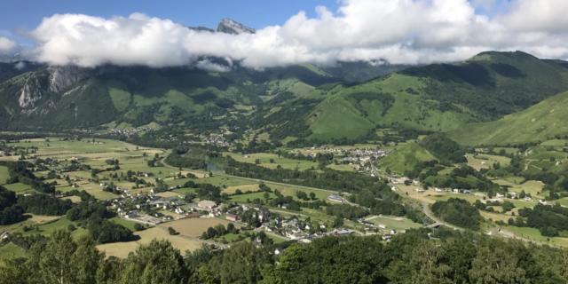 Panorama des villages de la vallée d'Aspe