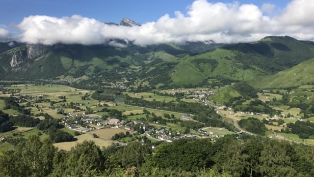 Panorama des villages de la vallée d'Aspe