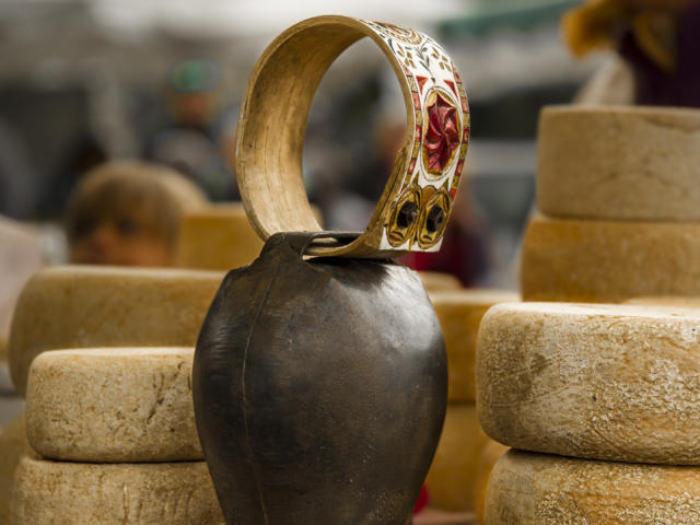 Stand de fromages lors de la fêtes des bergers 2018