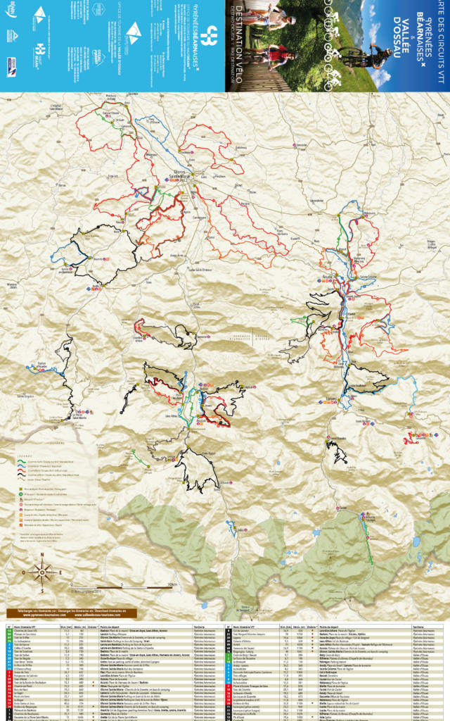 Carte VTT Haut-Béarn