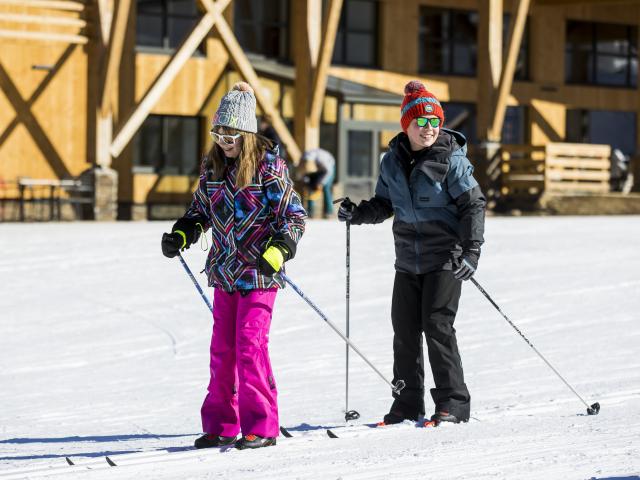 Initiation ski de fond à l'Espace du Somport en Haute Vallée d'Aspe au coeur du Parc National des Pyrénées