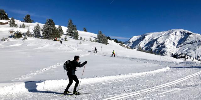 L'Espace Somport est un espace nordique idéal pour la pratique du ski de fond en mode alternatif ou skating.